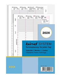 bind B250824 Kalender 2024, DIN A5, agenda, dagkalender, 1 week, 2 pagina's
