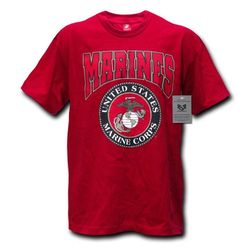 Rapiddominance Marines Classico Militare Tee, Uomo, Cardinal