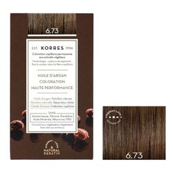Coloration permanente huile d'argan, cacao doré 6.73