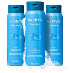 Harry's Men's Body Wash Shower Gel, Stone, 473ml, Pack of 3 - Shower Gel for Men - No Parabens, Sulfates, or Dyes