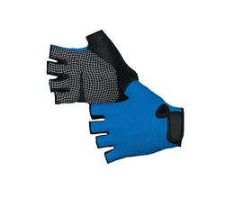 Jah 713 textielhandschoen 10 paar dunne klittenbandsluiting zwart/blauw maat 8