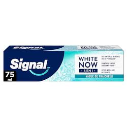 Signal White Now - Dentifrice 3 en 1- Fresh Kiss - Sensation de Fraîcheur Intense et Blancheur Longue Durée Anti-tache - Action Micellaire Nettoyante - 96% d'ingrédients d'origine naturelle - 75ml