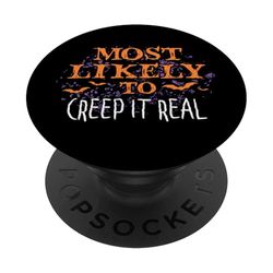 Lo más probable es que Halloween Creep It Real Matching PopSockets PopGrip Adhesivo