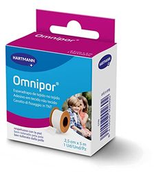 Omnipor: Hypoallergeen vliestape voor de gevoelige huid, 2,5 x 5 m, wit