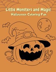 Little Monsters and Magic: Halloween Coloring Fun