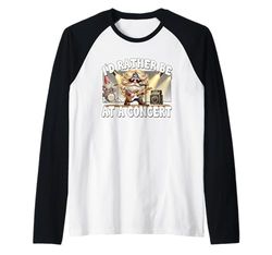 Hardrock Gnomes For Women And Men Id Rather Be At A Concert Maglia con Maniche Raglan
