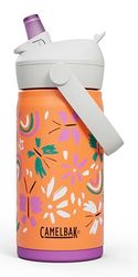 Camelbak - Thrive Flip Straw Kids Bottle, Insulated Stainless Steel, Bottle, Butterfly Rainbow, 350 ml