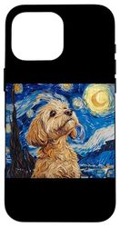 Cute Illustration Painting Starry Night Cockapoo Lover Custodia per iPhone 16 Pro Max