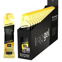 TORQ Energy Gels - Lemon Drizzle Pack of 15 - Ultimate On The Go Quick Release Energy - 30g of Carbohydrates - Running/Cycling/Sports Gels - 5 Key Electrolytes - Natural & Vegan