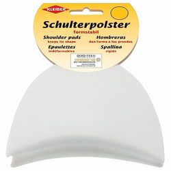 Kleiber KH 8 haak- en lusband schouderkussen halve maan, 50% polyamide, wit 9,5 x 11,5 x 4,5 cm