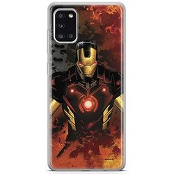 ERT GROUP mobiltelefonfodral för Samsung A31 originalt och officiellt licensierat Marvel mönster Iron Man 003 optimalt anpassad till formen på mobiltelefonen, fodral tillverkad av TPU-plast
