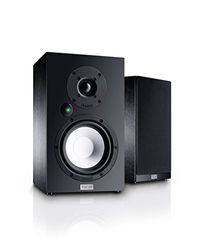 Magnat Multi Monitor 220 | Set d'enceintes Actives avec aptX Bluetooth, entrée Phono et télécommande | Système Complet pour Les utilisateurs de Vinyle et de Streaming, Noir