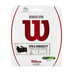 Wilson WRZ956900 Corda da Tennis Revolve Spin, 12.2 m, Unisex, Verde, 1.25 mm