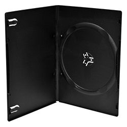 MediaRange BOX16, Pack de 50 fundas de plásticopara discos ópticos, Negro
