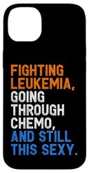 Divertente Leucemia Fighter Chemo Paziente Inspirational Custodia per iPhone 14 Plus