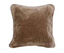 Gözze Capas de almofada com sensação de caxemira premium, conjunto de 2, 500 g/m², 50 x 50 cm, castanho topo