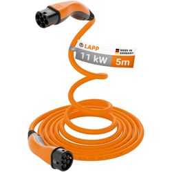 EM Lapp Elektroauto Ladekabel/electric car charging cable Typ 2 HELIX 11kW 3P 20A 5m Orange
