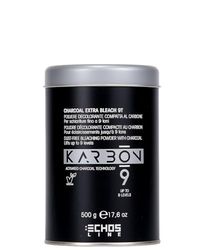 ECHOSLINE Karbon 9 Charcoal Extra Bleach 9T-Poudre décolorante compacte 9 Tons, Multicolor, One Size