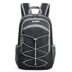 G4Free Mini mochila de senderismo de 12 litros RFID pequeña mochila compacta multiusos para hombres y mujeres, camping, caminatas, gris oscuro