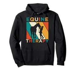 Hipoterapeuta equino Terapeuta Retro Vintage Horse Therapy Sudadera con Capucha