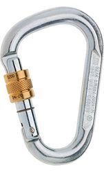 Edelrid moschettone Steel HMS Screw, Silver, 882910000060