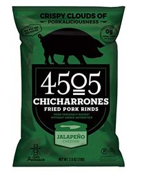 4505 Meats Chicharrones Fried Pork Rinds Jalapeno Cheddar 2.5OZ