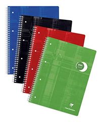 Clairefontaine 8253C - Een Dot Notitieboek spiraal - A4+ 22,5x29,7 cm - 160 pagina's met stippenpatroon (DOT) - Wit papier van 90 g - cover van gelamineerde kaart in willekeurige kleur