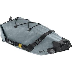EVOC SEAT PACK BOA WP 8, sacoche de selle pratique (sacoche de vélo imperméable, sacoche de vélo arrière, poids: 544 g, dimensions: 45,7 x 19,1 x 19,1 cm, volume: 8 l), Steel