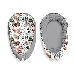 Kospu Multifunctionele Babynest Cocoon Baby Baby Baby Cocoon Bumper Reiswieg 100% Katoen Anti-Allergisch