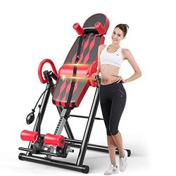 VEVOR Banco de inversión plegable para uso en el hogar, equipo de fitness en casa, configuración inflable, terapia protectora? Rojo