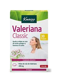 Kneipp, Valeriana Classic, Tranquilizante Natural para Dormir, Pastillas de Valeriana, Efecto Relajante, Alivian el Estrés y Favorecen el Sueño, 30 Grageas (200 mg)