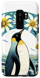 Galaxy S9+ Penguin art Penguins retro designs Penguin Case