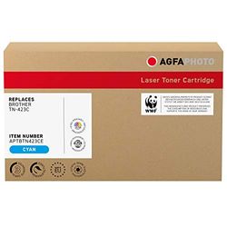 AgfaPhoto Laser Toner ersetzt Brother TN-423C, 4000 Seiten, Cyan-blau (für die Verwendung in Brother HL-L8260)