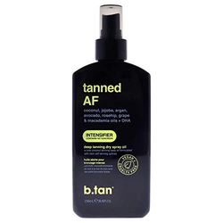 B.Tan Tanned AF Intensifier Dry Tanning Oil for Unisex 8 oz Oil