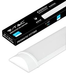 V-TAC Plafoniera LED Lineare da Soffitto 120 CM - 40W - Chip Samsung - Lampada Rettangolare 4300 Lumen IP20 per Parete, Garage, Negozio - Tubo LED - Luce 6500K Bianca Fredda