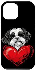 Valentine's Day Shih Tzu Dog Heart Case for iPhone 12 Pro Max