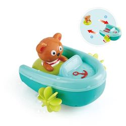 Hape Lancha para la Bañera | Juguete de Baño Interactivo | A Partir de 12 Meses