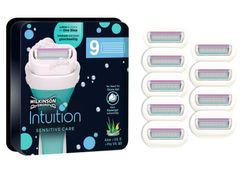 WILKINSON SWORD - Intuition Sensitive Care Blades For Women | No Shave Gel Needed | Pack of 9 Razor Blade Refills