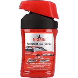 NIGRIN Cera dura de color, limpia, alisa y conserva eficazmente los esmaltes de color rojo, 300 ml