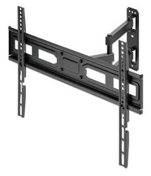 MANHATTAN TV-muurbeugel voor schermen van 37 inch tot 70 inch en tot 35 kg, Full Motion (volledig beweegbaar), horizontaal verstelbaar na montage, zwart