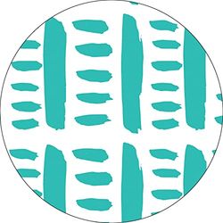 Bonateks, Ronde digitaal bedrukte muismat, antislip onderkant, voor kantoor en thuis, diameter: 22 cm