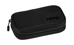Nitro Pencil Case XL incl. Geo driehoekig & lesrooster, pennenetui, true black, UNIC