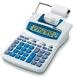 Ibico, Calculatrice imprimante semi-professionnelle 1214X, compacte, Blanc/Bleu, 152 x 55 x 218 mm, IB410031
