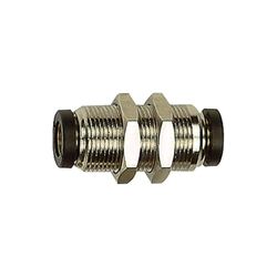 Raccord coudé droit "click-clock" M8x0,75 pour tuyau extérieur Ø 3 mm, pression max. 16 bars, laiton nickelé.
