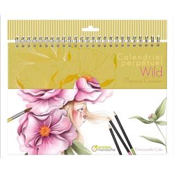Avenue Mandarine- Calendario perpetuo, Colore Selvaggio, CALENDRIER PERPETUEL, GY157C