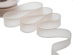 Furlanis - Velo Luminoso, Nastro Decorativo Italiano Per Confezioni, Bomboniere, Pacchi Regalo - Rosa Cipria, 6 mm x 20 m