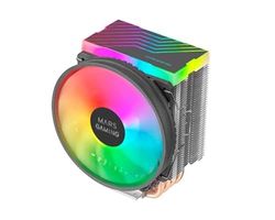 Watio Wave Ventilateur double ARGB 120 mm, noir, compatibilité universelle, haute efficacité, design élégant, idéal pour les systèmes de refroidissement