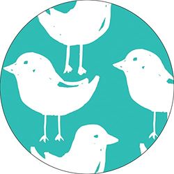 Bonateks, Ronde digitaal bedrukte muismat, antislip onderkant, voor kantoor en thuis, diameter: 22 cm