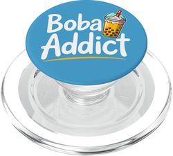 Adicto de boba amante de té de burbujas divertidas PopSockets PopGrip para MagSafe
