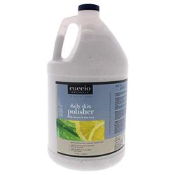 Cuccio - Luxury Spa Daily Skin Polisher - White Limetta and Aloe Vera - for Unisex - Scrub - 1 Gallon